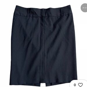 Express Design Studio Black Pinstripe Pencil Skirt Women's Knee Length